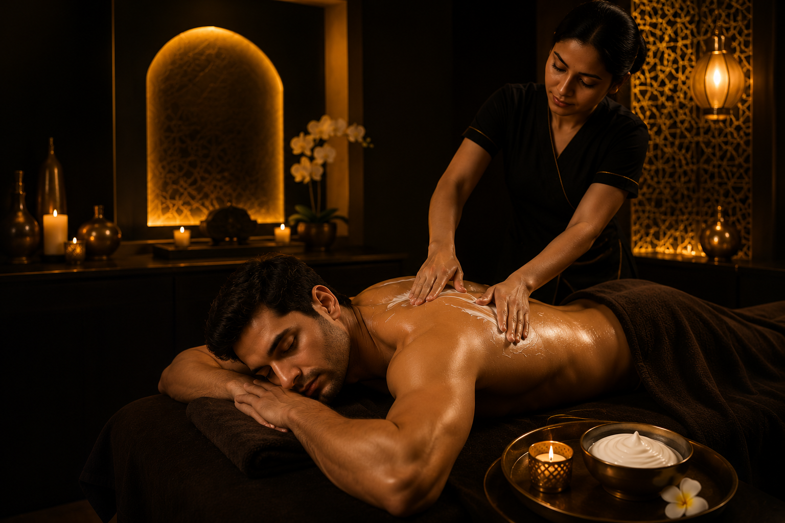 Nourishing cream massage therapy